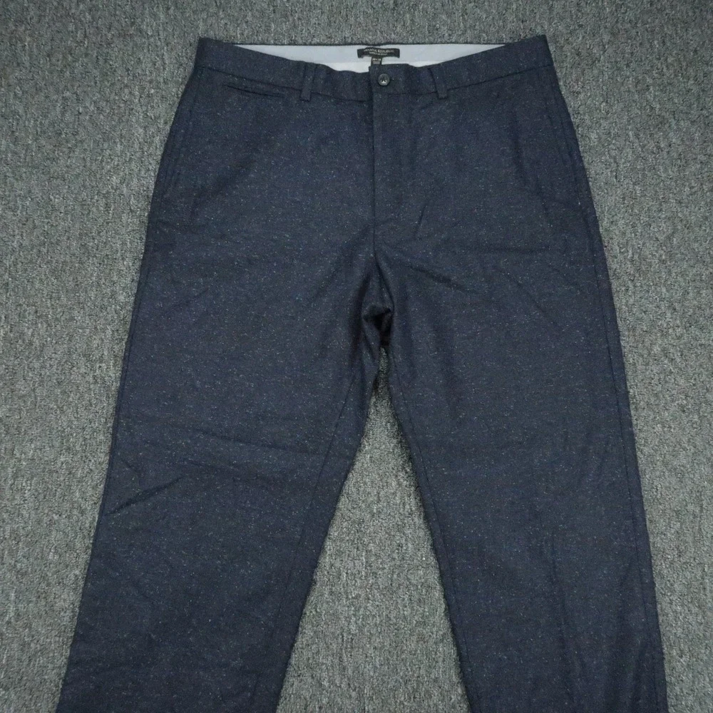 Banana Republic Pants Mens 36x34 Blue Emerson Nova Fides Straight Wool Fleck